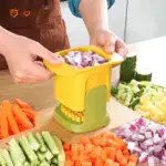 2-in-1 Vegetable Chopper Dicing And Slitting